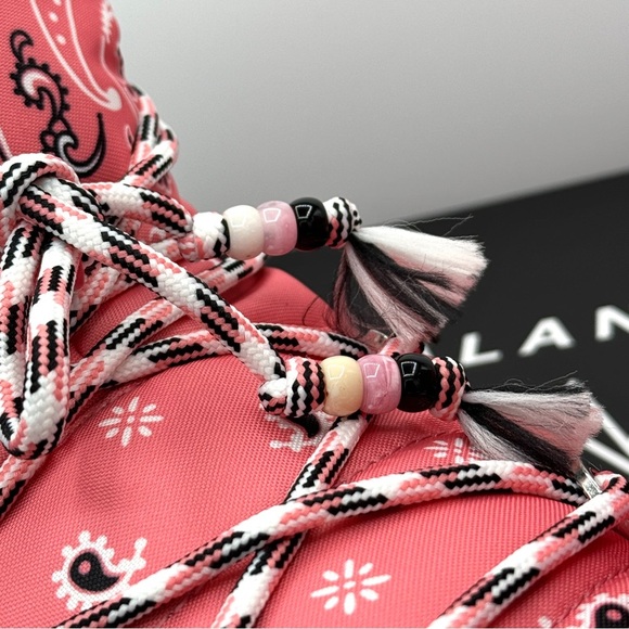 NWT Alanui x Moon Boot Pink Bandana Full Moon Low Pink Pumps Boots moonboots - Picture 10 of 16